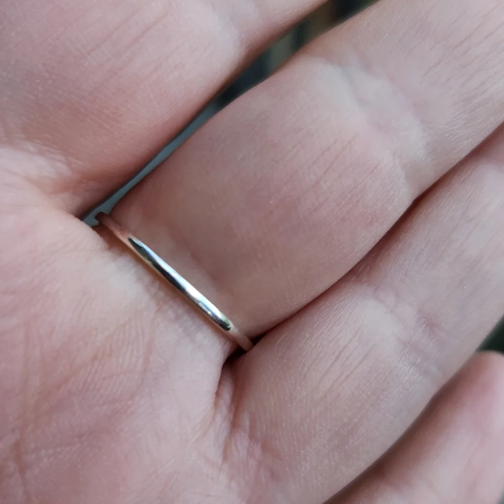 (5 For $25) Sterling Silver 925 Turquoise Scroll Ring Size 8.75 Handmade - Picture 3 of 7